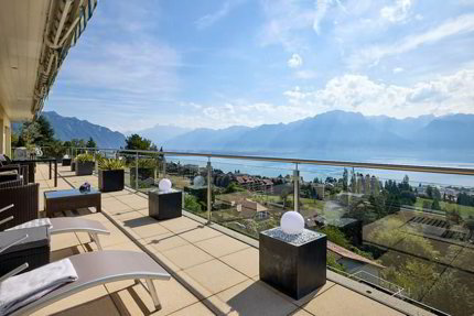Très bel appartement avec vue exceptionnelle sur le Lac et les Alpes 1/5