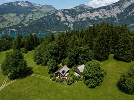 Freistehendes und grosszügiges Wohn- oder Ferienhaus an sonniger Lage in Obstalden 1/5