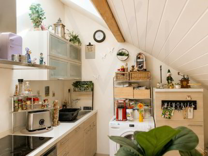 Appartement 2,5 pièces sous les combles 1/3