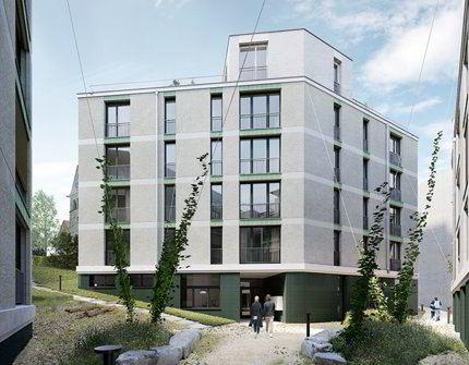 Erstvermietung Gewerbe-/Ladenfläche im Trio am Salersteig in Oerlikon 1/3