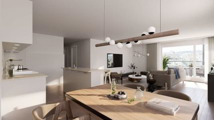 Appartement de 5.5pcs attique rénové à louer à Bienne 1/3