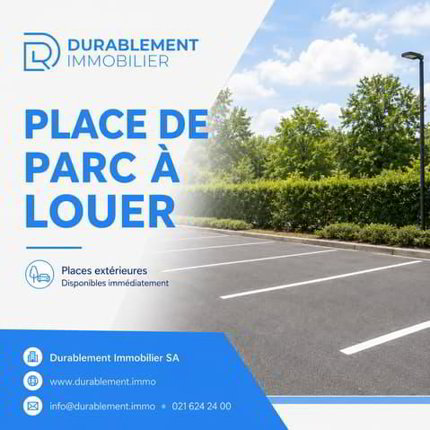 Place de parc extérieure - Crissier/Renens - Quartier résidentiel 1/1