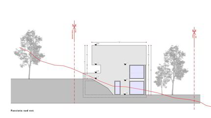 Terreno edificabile con progetto per tre unità abitative 1/5