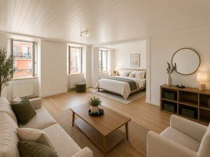 Appartement entièrement rénové de 2 pièces à CHF 1'350.-/mois c.c 1/3