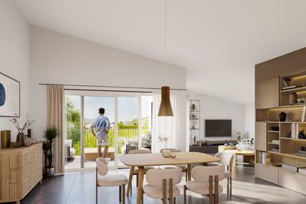 Appartements neufs de 3,5 pièces avec jardin ou balcon - Granges -VS 1/3
