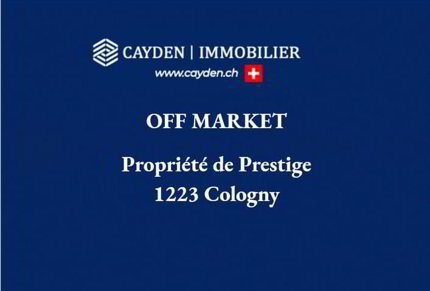 Propriété de Prestige à découvrir à Cologny. 1/1
