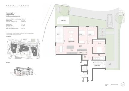 Appartement neuf de 5.5 pièces en vente à Bottmingen - 161 m² 1/5