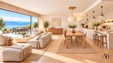 Blue Horizon, Contemporary Apartment with Lake & Mont-Blanc View 1/5