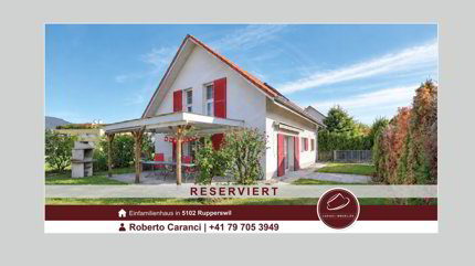 RESERVIERT - Freistehendes 5½-Zimmer-Einfamilienhaus mit Garten und 2 Tiefgaragenparkplätzen 1/1