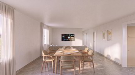 Nouveau quartier résidentiel à Frasses - Appartement neuf de 5.5 pièces 1/5