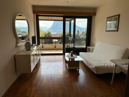 CASSARATE-CASTAGNOLA 2,5-Zimmer-Wohnung möbliert Seeblick 1/5