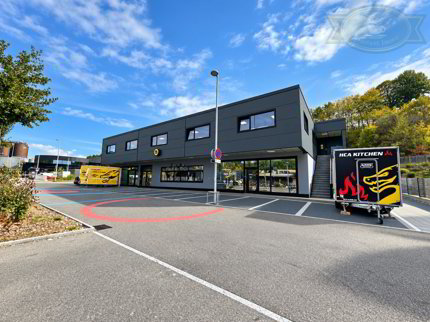 Locaux professionnels neufs de 221,5 m² au Voyebœuf à Porrentruy 1/3