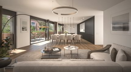 Exklusive 5.5-Zimmer-Gartenwohnung mit über 260 m2 Aussenfläche! 1/5