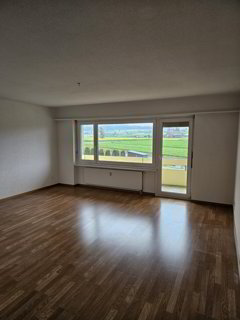 geräumige 3.5-Zimmerwohnung im Hochparterre - mit bester Aussicht auf die Grünlandschaft in Hindelbank zu vermieten! 1/5