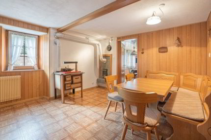 Wohnung in originalem Walliserhaus in einem der ältesten Weiler des Saastal. 1/5