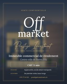 Immeuble bureaux et places de parking AAA rendement 1/1