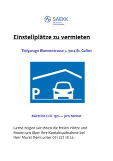 Einstellplatz in Tiefgarage 1/1