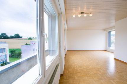 Attikawohnung mit grosser Terrasse an der Landwirtschaftszone in Brügg 1/5